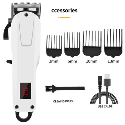 new pattern Retro Oil head Electric clippers Barber Bald carving Gradient liquid crystal digital display Rechargeable beauty salon Clippers