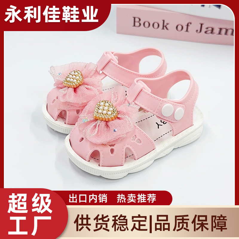 Sandalias para niñas de verano para niños pequeños zapatos antideslizantes para bebés zapatos para niños pequeños comercio exterior comercio electrónico