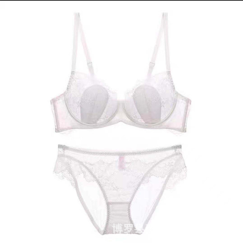 Personalizado en fábrica, pechos grandes, ropa interior pequeña, encaje fino de talla grande, tentación sexy, sujetador con anillo de acero, sujetador