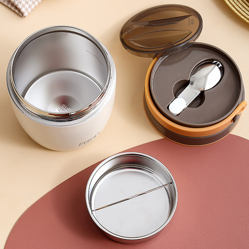 Stainless steel insulated lunch box home portable 24-hour insulated bucket office worker lunch box student pot engraved logo