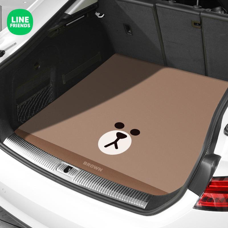 LINE FRIENDS自動車トランクマット専用トランクマット四季通用カードテールマット|undefined