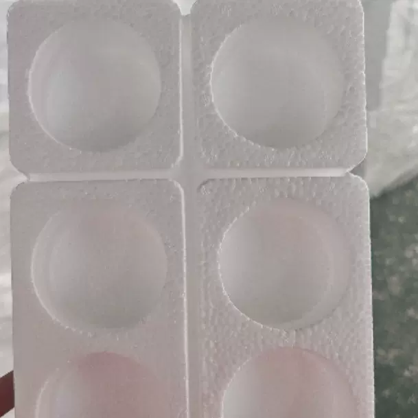 圆形玻璃瓶泡沫盒箱包装泡沫箱高密度现货快递批发 6瓶装4瓶2瓶