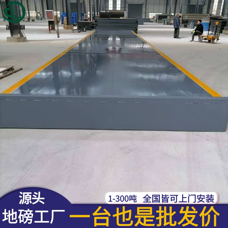 Напольные весы 100 тонн, 80 тонн, 60 тонн, 30 тонн со стальным рампой, удобные для перемещения и экспорта.