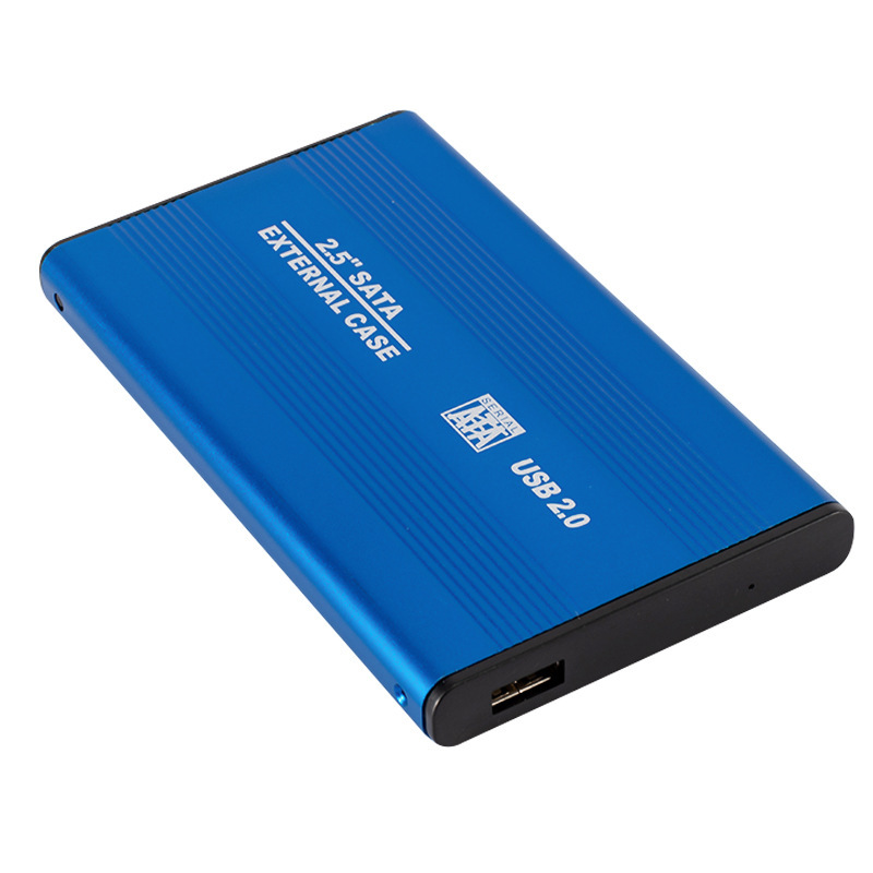 2.5-inch USB 2,0 A las ventas directas de la fábrica móvil de la caja del disco duro de la cáscara de la aleación de aluminio de SATA simples y convenientes