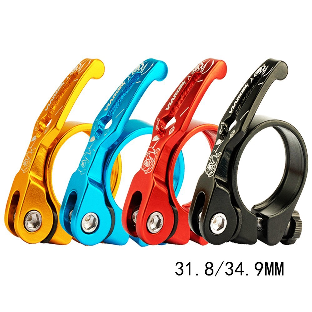 Viaron bicicleta de montaña de liberación rápida abrazadera de asiento 31,8/34,9mm Abrazadera de asiento de aleación de aluminio accesorios de bicicleta de carretera