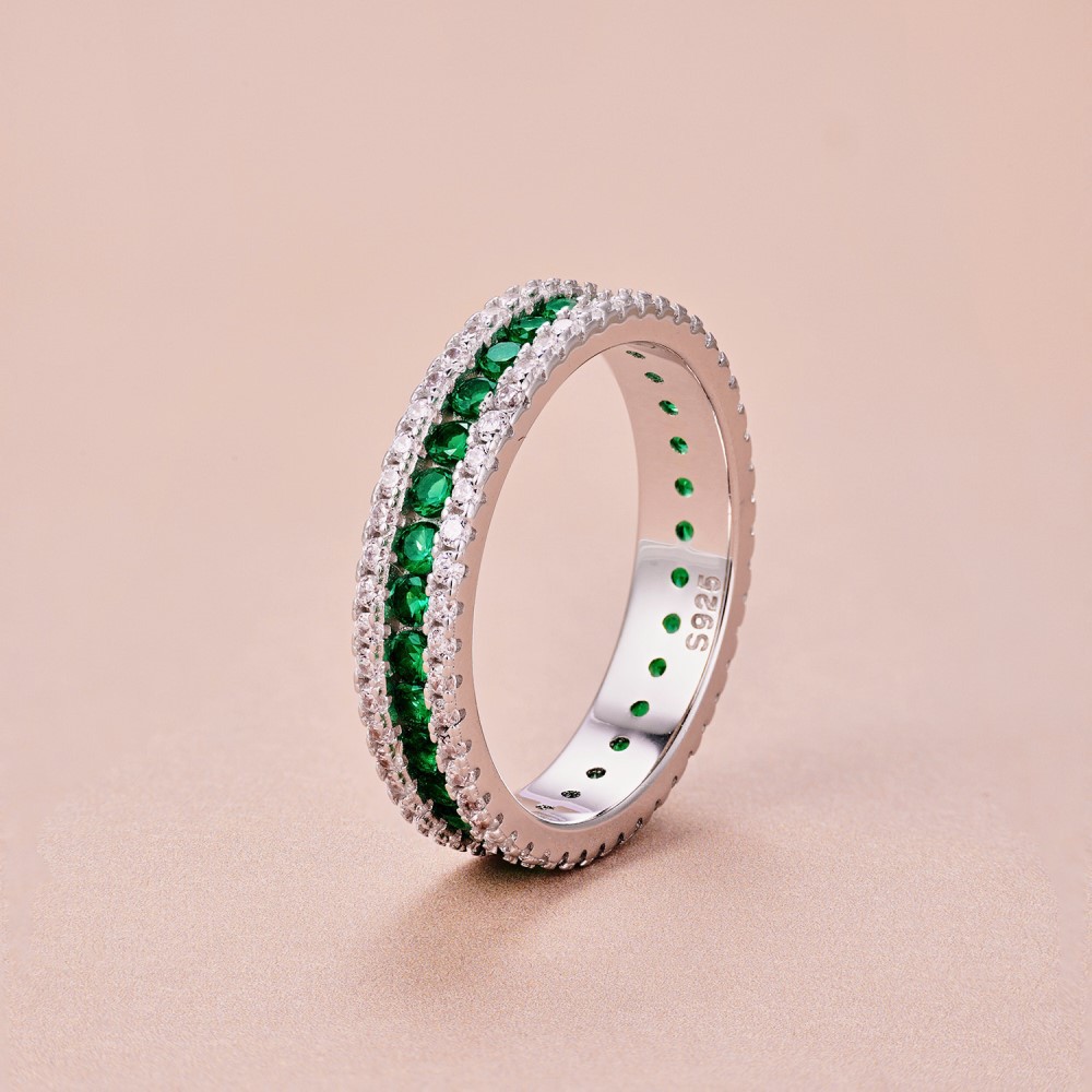 2g Weight Rings Classification 5, 6, 9 Ring Size 1 Piece Quantity Date, Tea Party Occasion 925 Sterling Silver Material Four Leaf Clover Pattern Women's Gender Plating Design Elegant, Glam Style 925 Sterling Silver Four Leaf Clover Rings 16