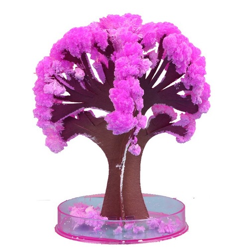 Magic Christmas Tree Children's Creative Handmade DIY Desktop Crystal Toy Paper Tree Blossom Christmas Gift New Style