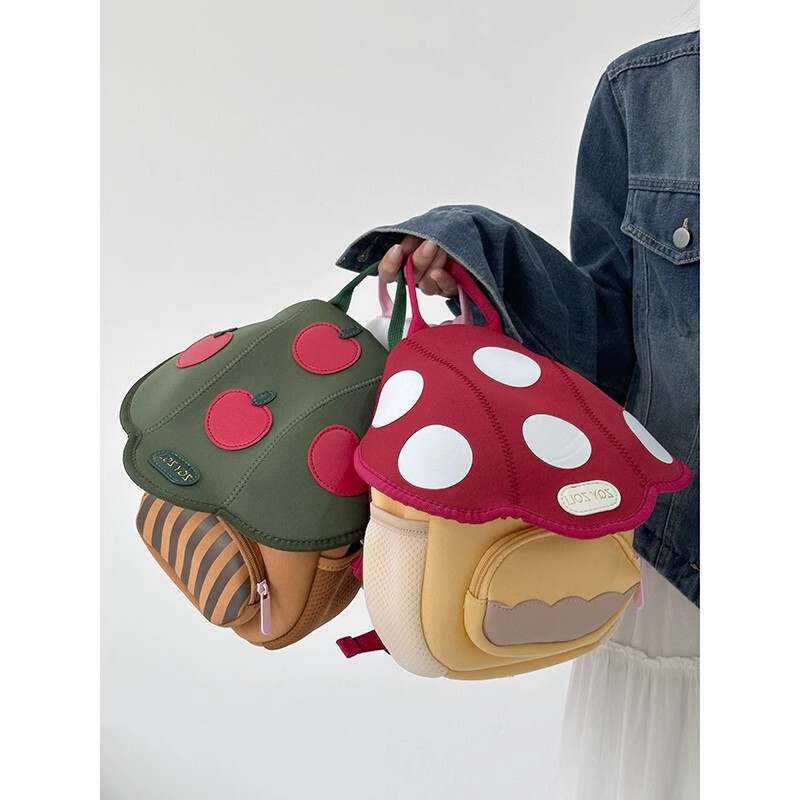 2025 New Design Mini Cute Mushroom Backpack High-End Trendy Cute Baby Series Children's Small Backpack 2025 New Design Mini Cute Mushroom Backpack High-End Trendy Cute Baby Series Children's Small Backpack
