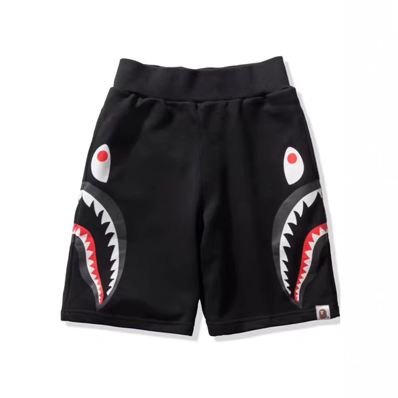 Cross-Border Foreign Trade Wholesale Trendy Brand Bape Shark Casual Sports Camouflage Shorts Dropshipping Ape Head Pants