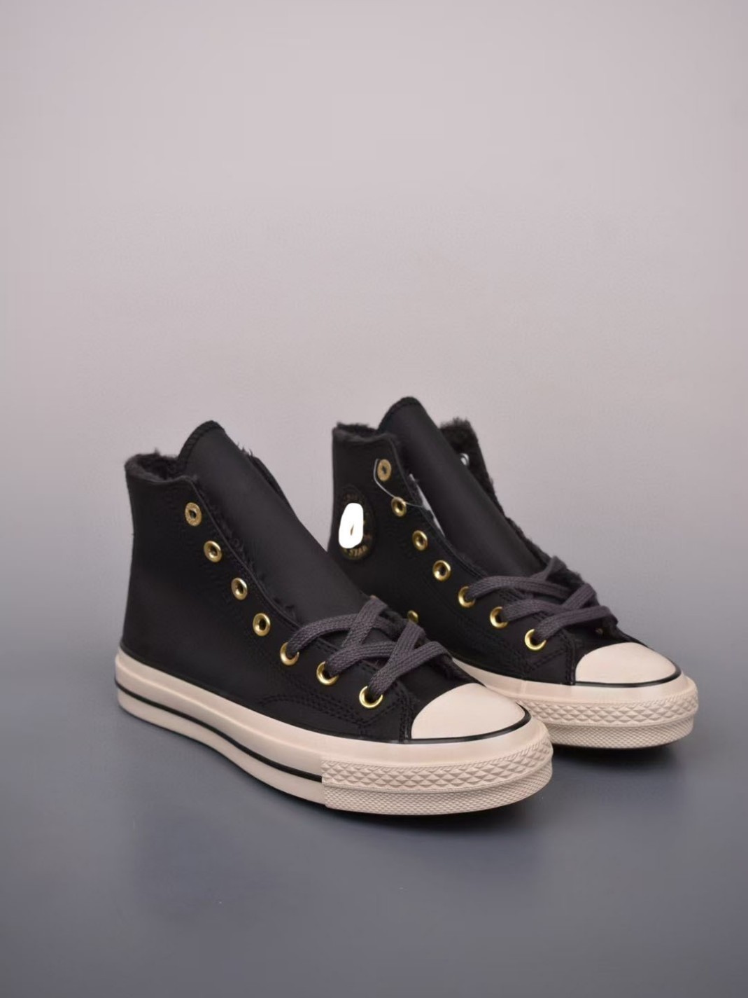 外贸美奇匡威1970加毛款鞋面采用防水皮革加绒保暖休闲板鞋情侣鞋