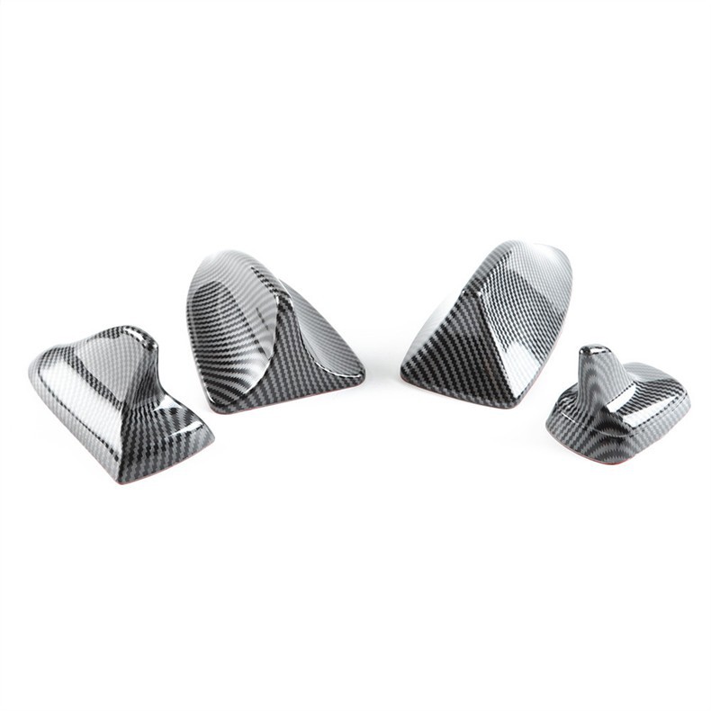 Cross-border car decoration carbon fiber pattern antenna, universal modification shark fin antenna, wireless roof spoiler antenna