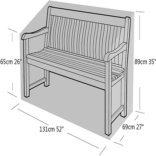 Cross-border best-selling outdoor garden balcony chair cover waterproof dustproof furniture cover sofa lounging chair cover black in stock