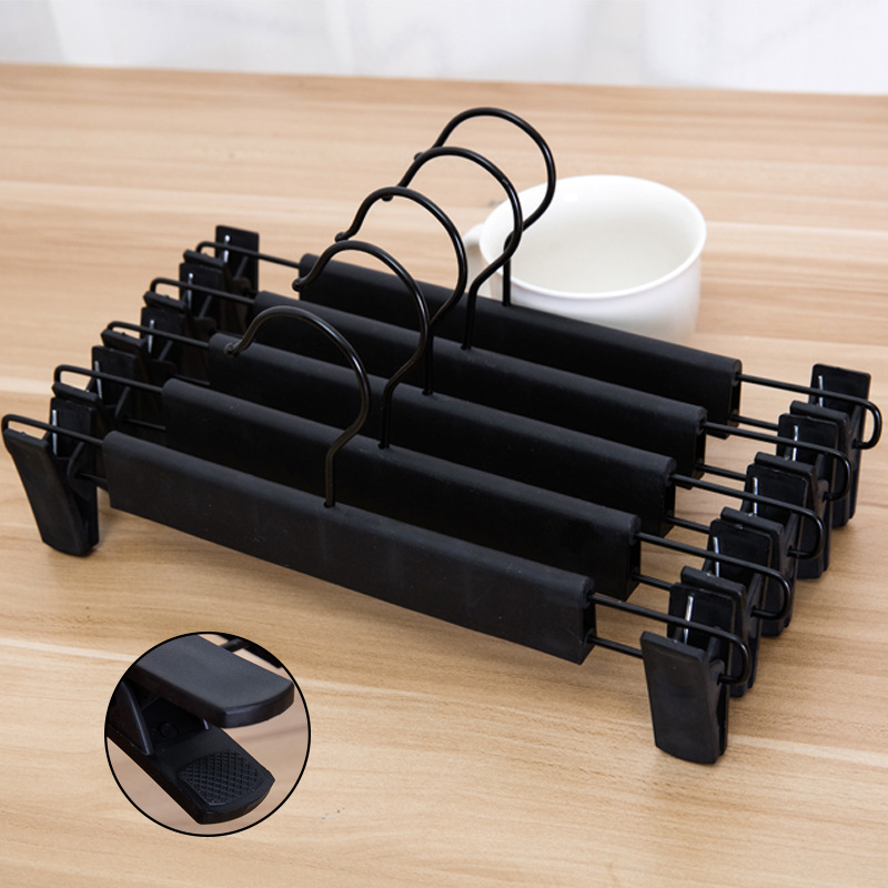 Trouser Rack Clip Trouser Clip Clothes Hanger Trousers Special Artifact Household Non-Marking Non-Slip Jk Hanging Clothes Skirt Clip Clothing Store