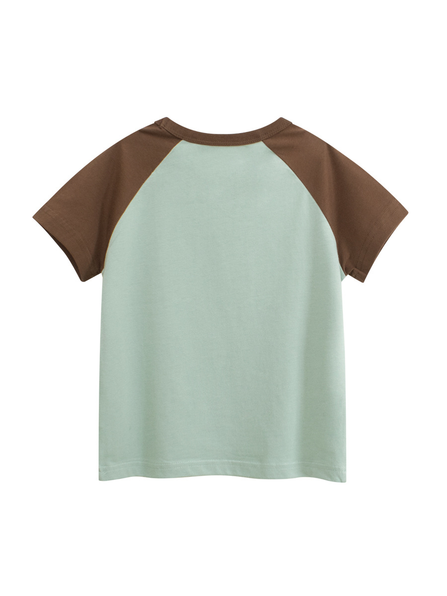 27kids verano ropa para niños coreanos nuevas letras para hombres camiseta de manga corta ropa para niños ropa para bebés