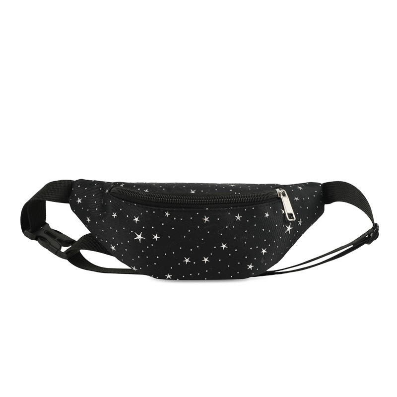 Moda coreana de color sólido para niños y niñas bolsas de pecho lindas pequeñas estrellas bolsas de cintura para bebés 2025 nuevo tipo de bolsas de mochila para niños