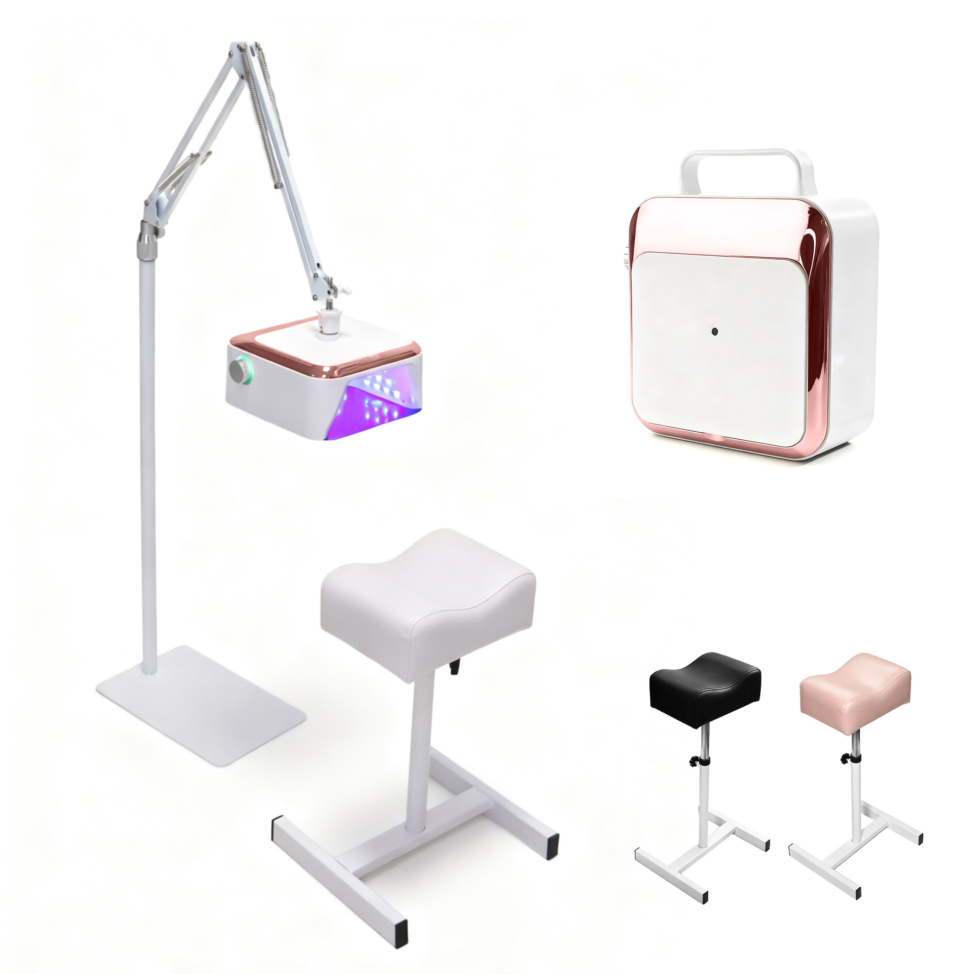 Lámpara de pie de manicura transfronteriza Lámpara especial 54W de almacenamiento de energía Juego de lámpara de uñas Soporte de pie Lámpara de trípode profesional