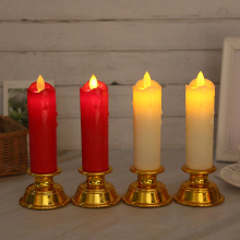厂家直销 led流泪款4厘米摇摆无烟仿真电子蜡烛灯 佛堂供佛装饰灯