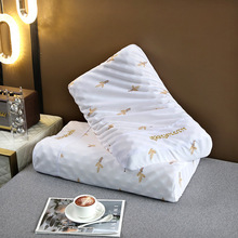 泰国皇家乳胶枕正品天然乳胶美容护颈枕成人按摩颈椎枕头微商代发