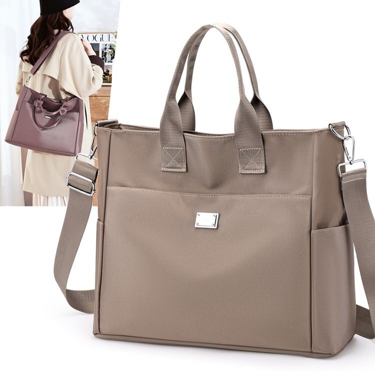 2025 New Women's Bag Fashion Tote Bag Oxford Cloth Lightweight Canvas Crossbody Bag Versatile Capacity Handbag