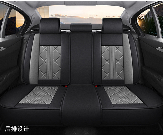 Cross-Border Car Seat Covers for Five Seats, Universal Full Surround, All-Season Cushion Covers, Linen Breathable Seat Covers, Seat Cushions