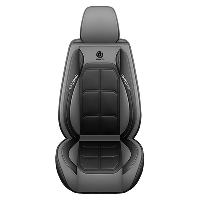 Seat cushion, seat cover Coverage Seat Cover, Pu Leather Seat - gray-front-single-seat