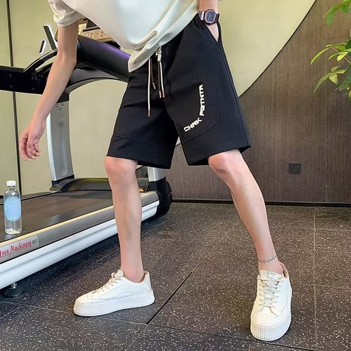 Men's Summer Korean Style Trendy Loose Thin Five-Finger Straight Leg Casual Pants American Style Big Underwear