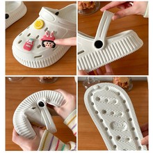 608洞洞鞋男情侣厚底防滑大头拖鞋花园鞋包头沙滩鞋凉鞋情侣款