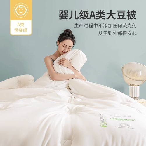 Soy Fiber Blanket Winter Blanket Cotton Filled Core Thick Warm Season Spring and Autumn Version Single and Double Season Gift Blanket Wholesale