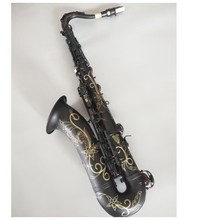 跨境货源降E调中音萨克斯黑镍哑光磨砂初学考级次中音SAX乐器
