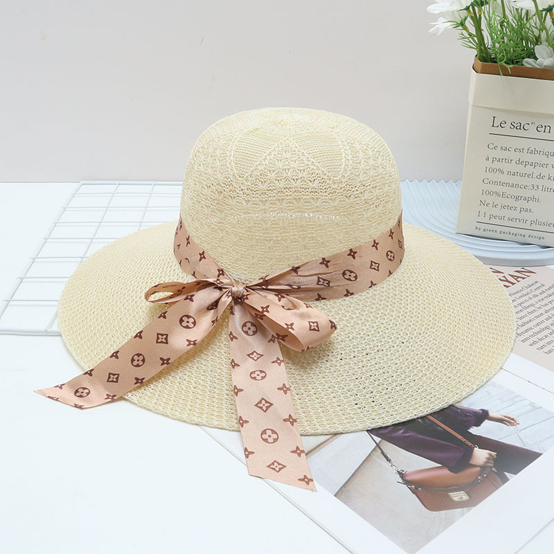 Sombrero de paja para mujer, UV, playa