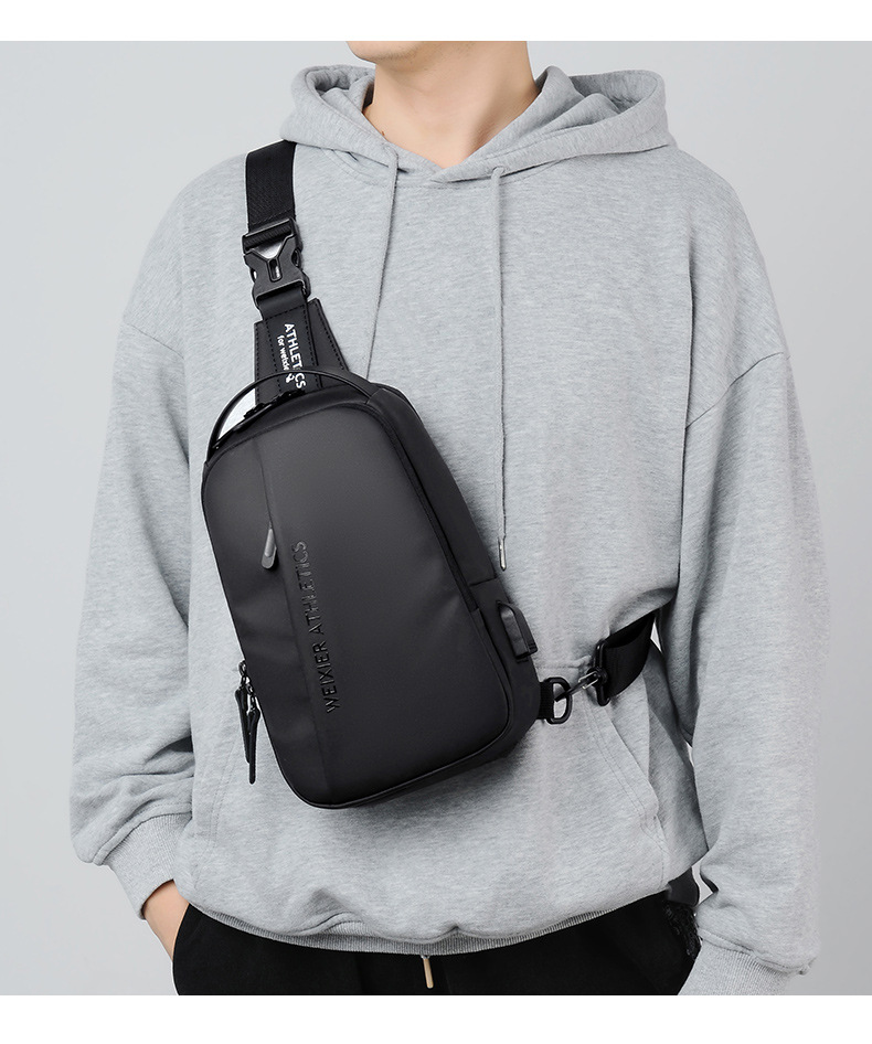 Petit sac à dos multifonctionnel à une épaule pour hommes, sac à bandoulière de sport de loisirs_voghion.com