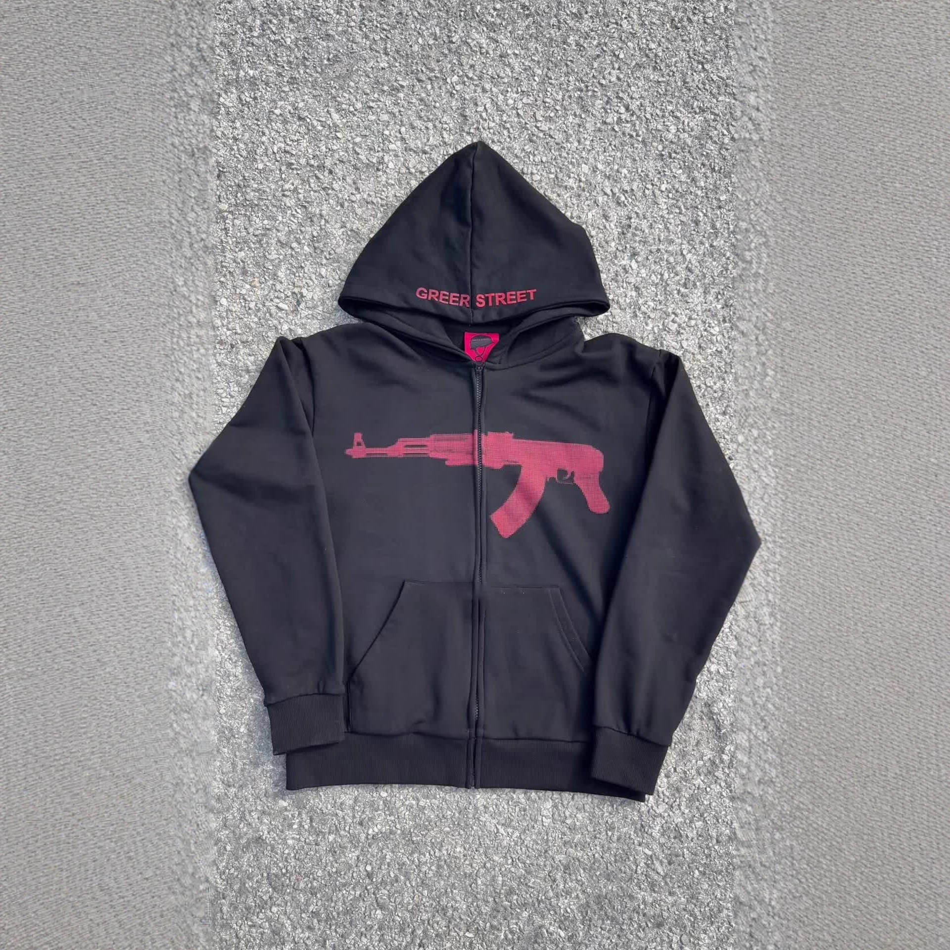 Men's Clothing Printed Jacket Y2k Street Fashion European And American Ong Sleeved Pullover Hoodie Sweatshirt Dark Retro Punk_viptrois.com