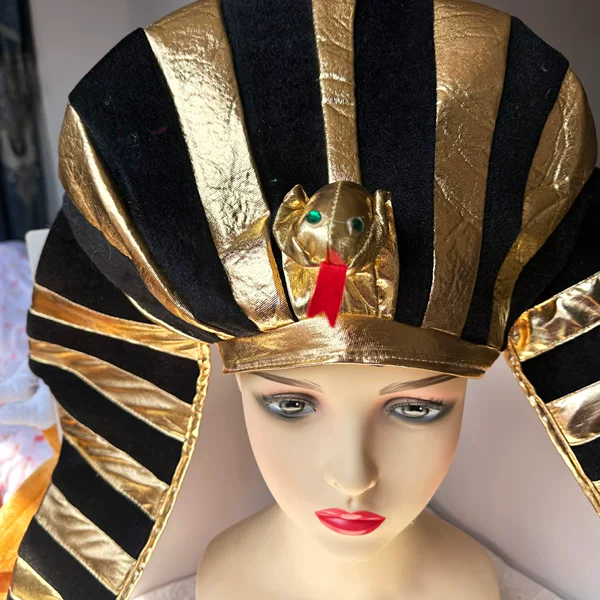 Halloween Ball Party Hat Egyptian Golden Hat Pharaoh Hat Egyptian Pharaoh Hat Cosplay Snake Head Hat