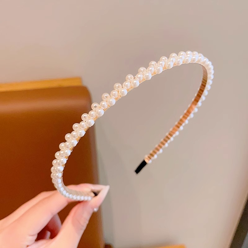 Super Hada niña princesa tocado horquilla de alto sentido de los niños perla diadema niña Mori Hada belleza no apretado pelo paquete