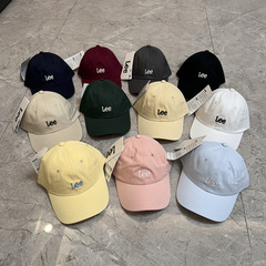 25春夏新作leeアルファベット刺繍野球帽男女モデル金道英同モデル潮代発032804