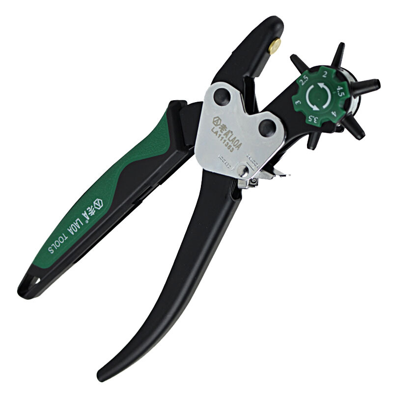 老A LA111353 打孔钳腰带皮带打孔器工业省力打孔器打洞器打眼6轮