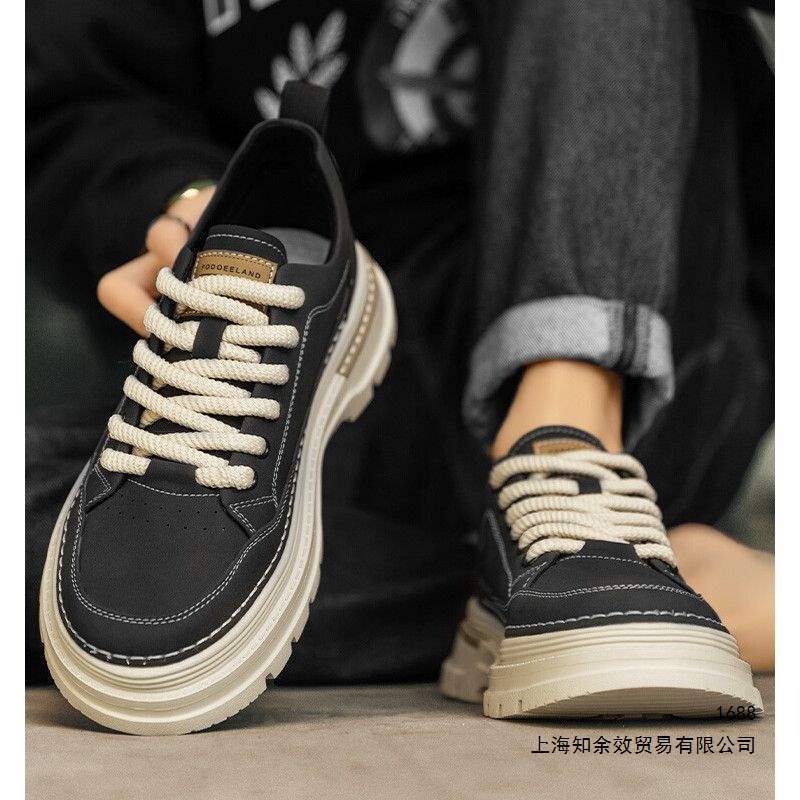 2026 British Style Men's Shoes, Autumn Trendy Casual Leather Shoes, Versatile Men's Sneakers, Work Sneakers for Men