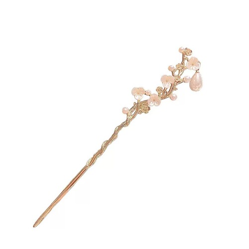 Elegant and delicate camellia hairpin, temperament updo, Chinese-style hair accessory, ancient and classical Chinese cheongsam hairpin, traditional Chinese headwear