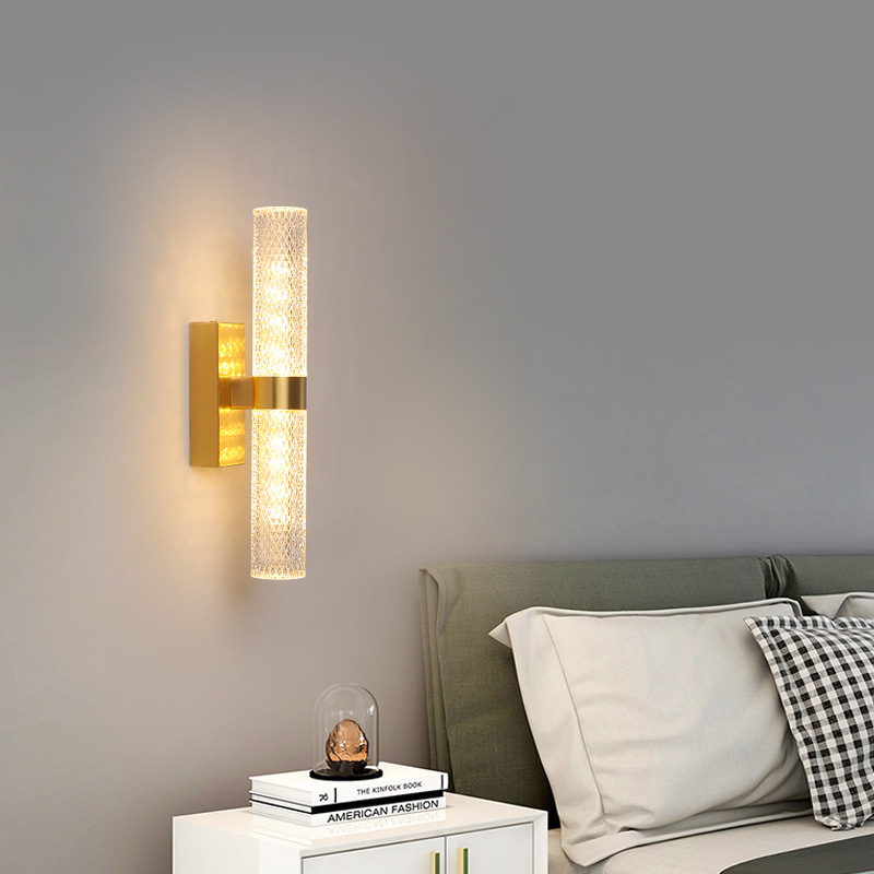 Minimalistic copper LED creative modern sconce for bed for living…