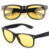 Classic yellow glasses solar-powered, lens, sunglasses