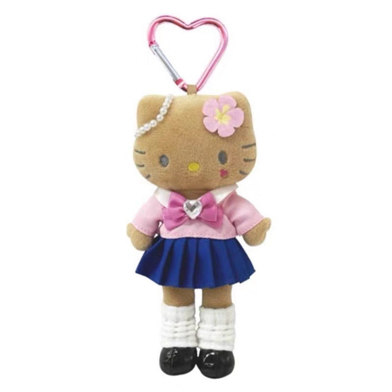 日系新款三丽欧长腿天使制服系列毛绒玩具少女心包包挂饰|undefined
