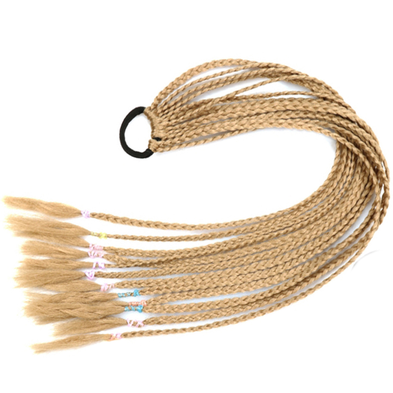 Inventario al por mayor colorido trenzas de tres hebras africanas trenzas sucias trenzas de caballo recogidas en stock Inventario