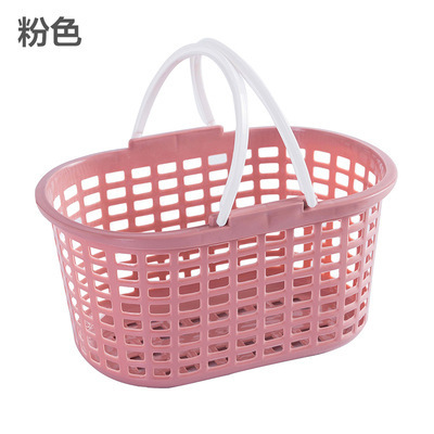 Cesta de almacenamiento de baño cesta de baño de plástico portátil cesta de lavado cesta de fresa hueco de verduras y frutas cesta de almacenamiento