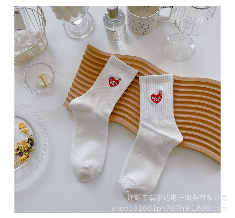 Female casual all-match sweet and fresh Japanese simple cartoon socks