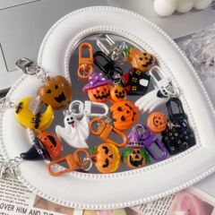 国境を越えたハロウィーンカボチャのキーホルダーカーニバル夜幽霊ストラップdiyバッグ掛け飾り祝日パーティー用品