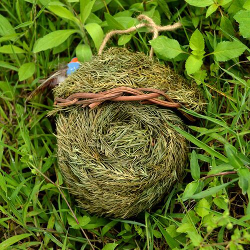 Self-produced and sold grass-woven bird nests, cross-border bird houses, bird nests, outdoor garden decorative creative bird cages, wholesale