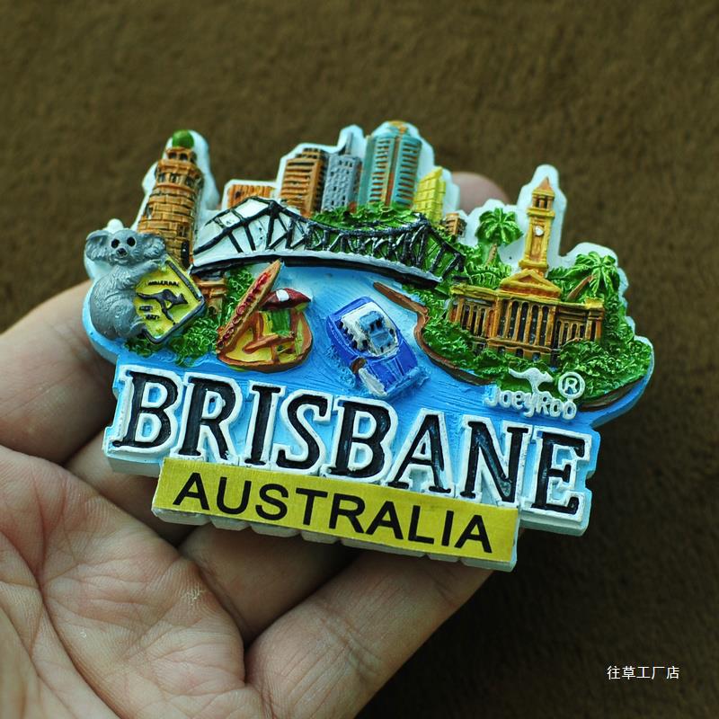 호주 호주 수지 크리에이티브 냉장고 스티커 애들레이드 케언즈 브리즈번 그레이트 배리어 리프 코알라 미디엄