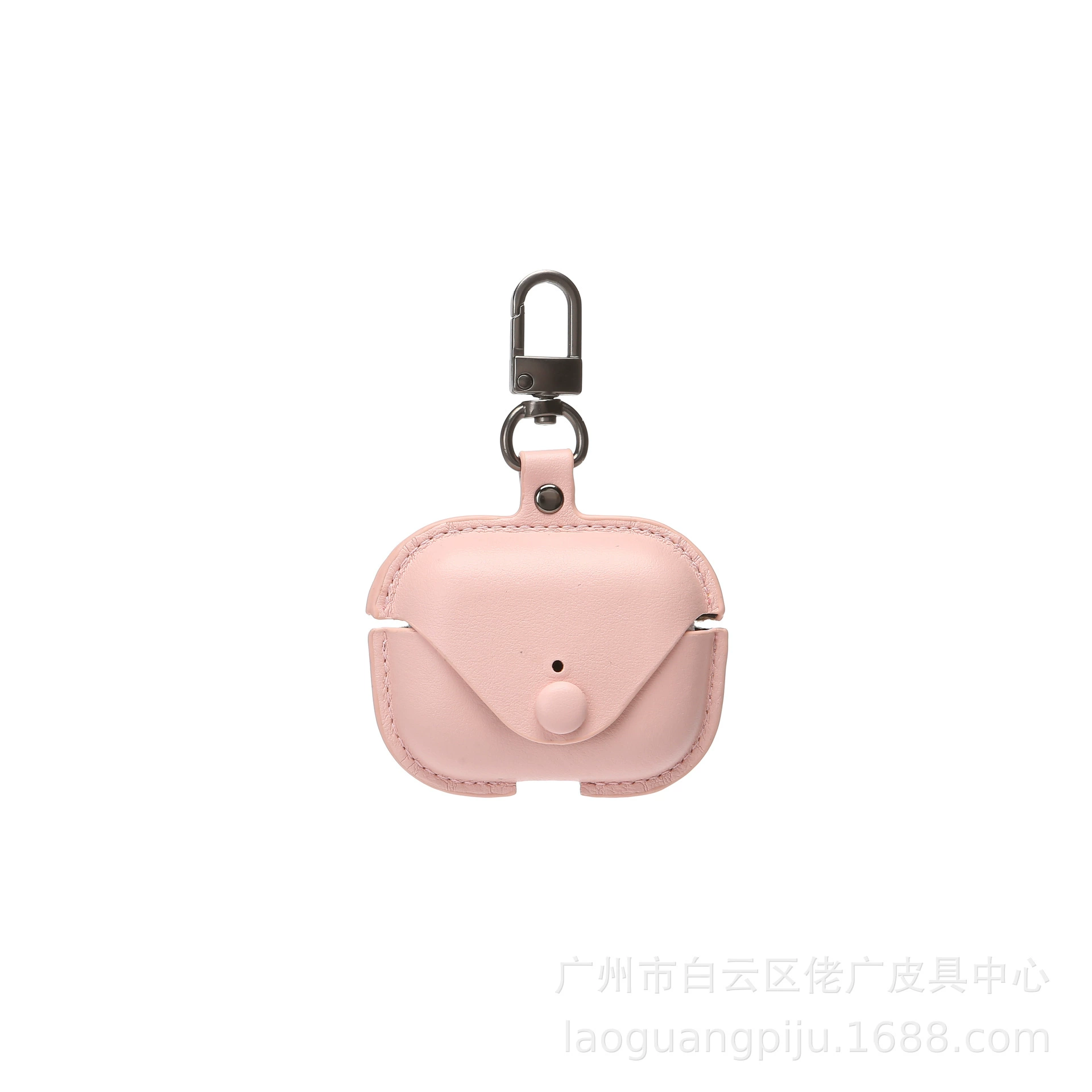 Защитный чехол из ПУ кожи (AirPods) совместим с AirPods 1/2/3/Pro/Pro2/Pro3/4, брелок-ключница
