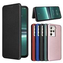 适用HTC U23PRO手机翻盖保护壳u23pro中性插卡碳纤维商务保护套