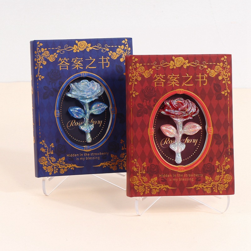 答案之书 创意趣味便携迷你预言本高颜值精美蝴蝶玫瑰系列手账本